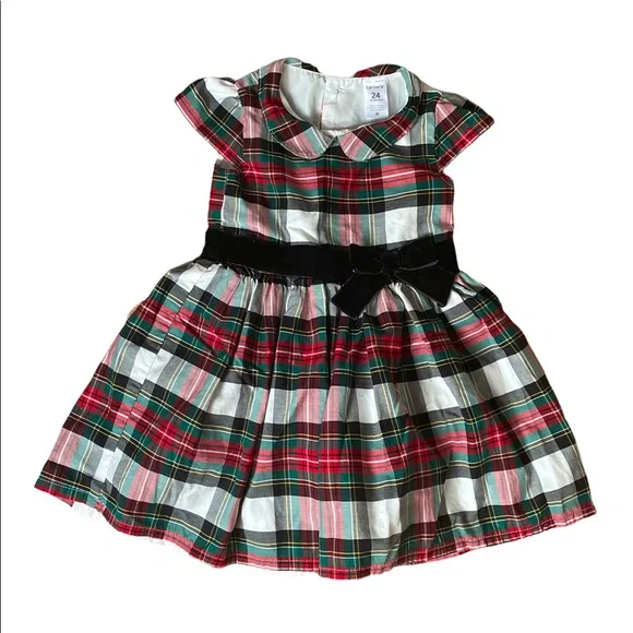 Carter's Baby Girls' Plaid Holiday Dress